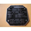 plaque identification Triumph TR3