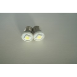 2 ampoules à led à visser (E10) pour tableau de bord