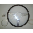 Volant bois clouté diamètre 15"